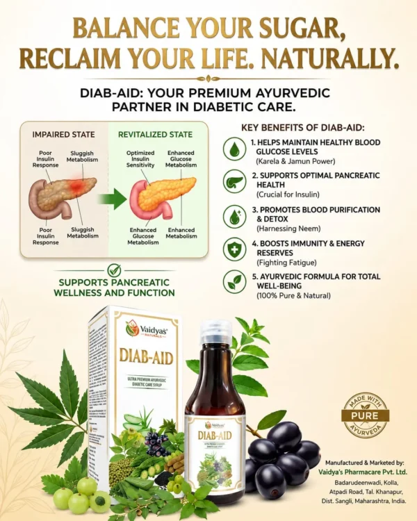 Diab-Aid Diabetes Care Syrup 500 ml